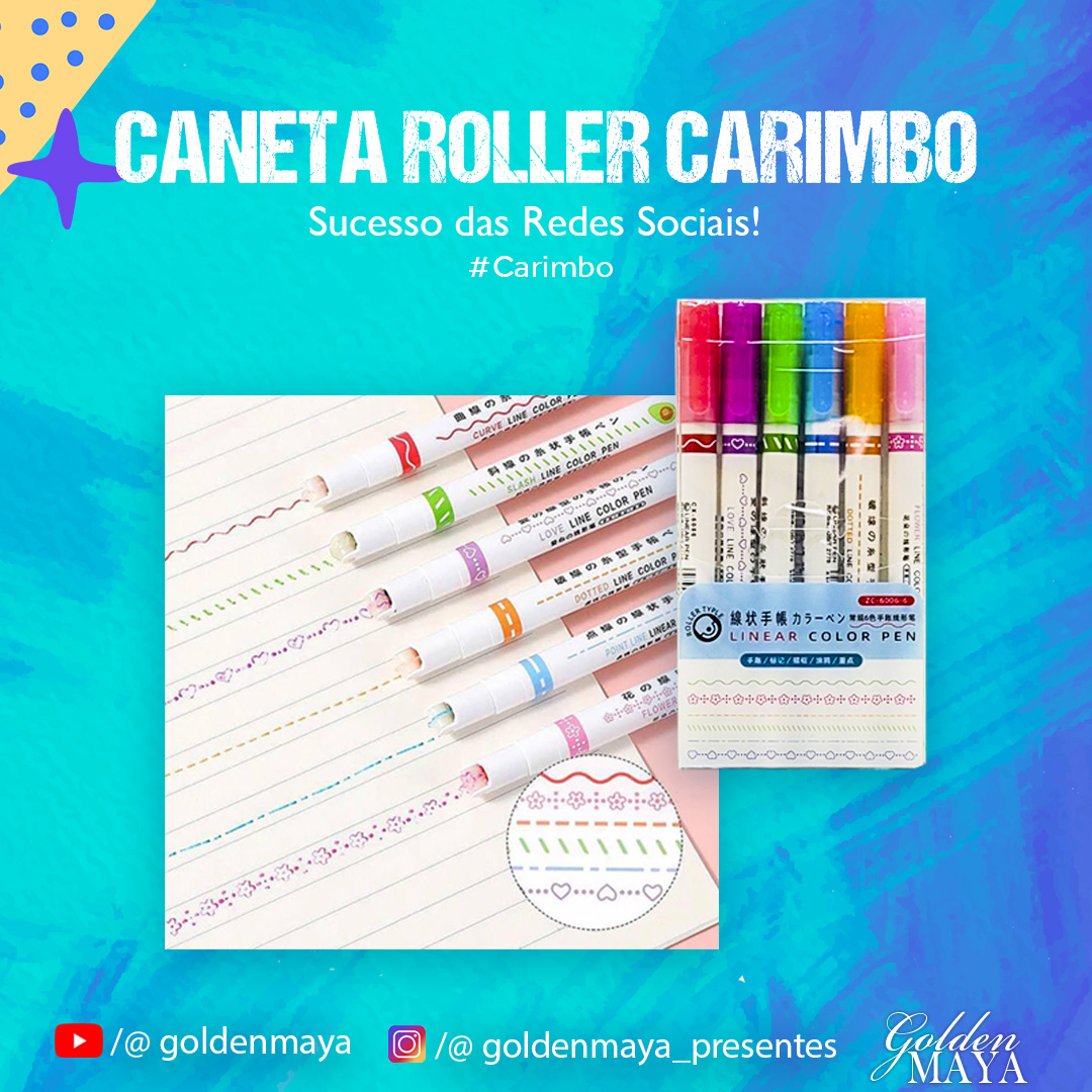 Caneta Roller Carimbo