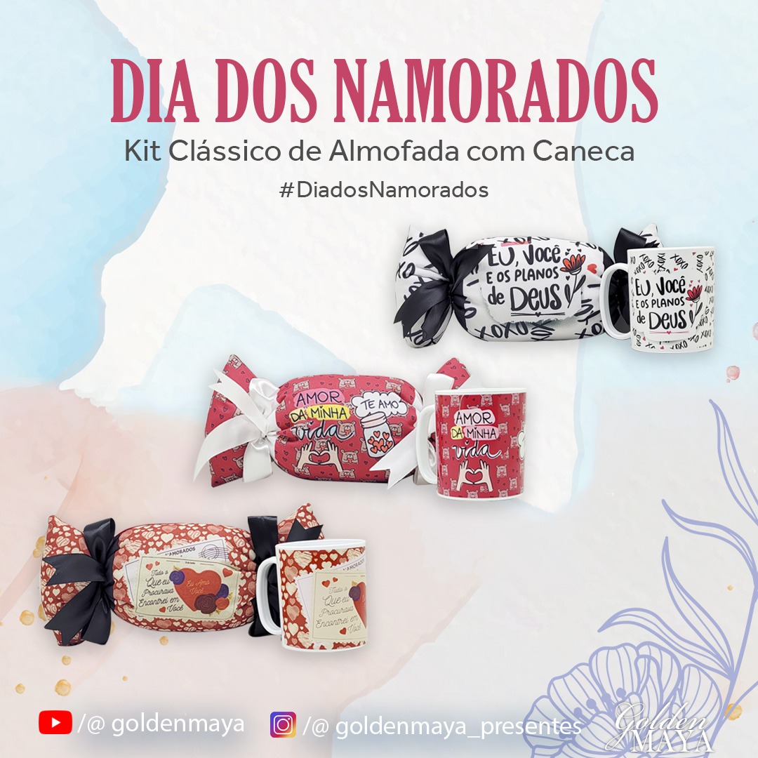 Kit Almofada e Caneca - Namorados