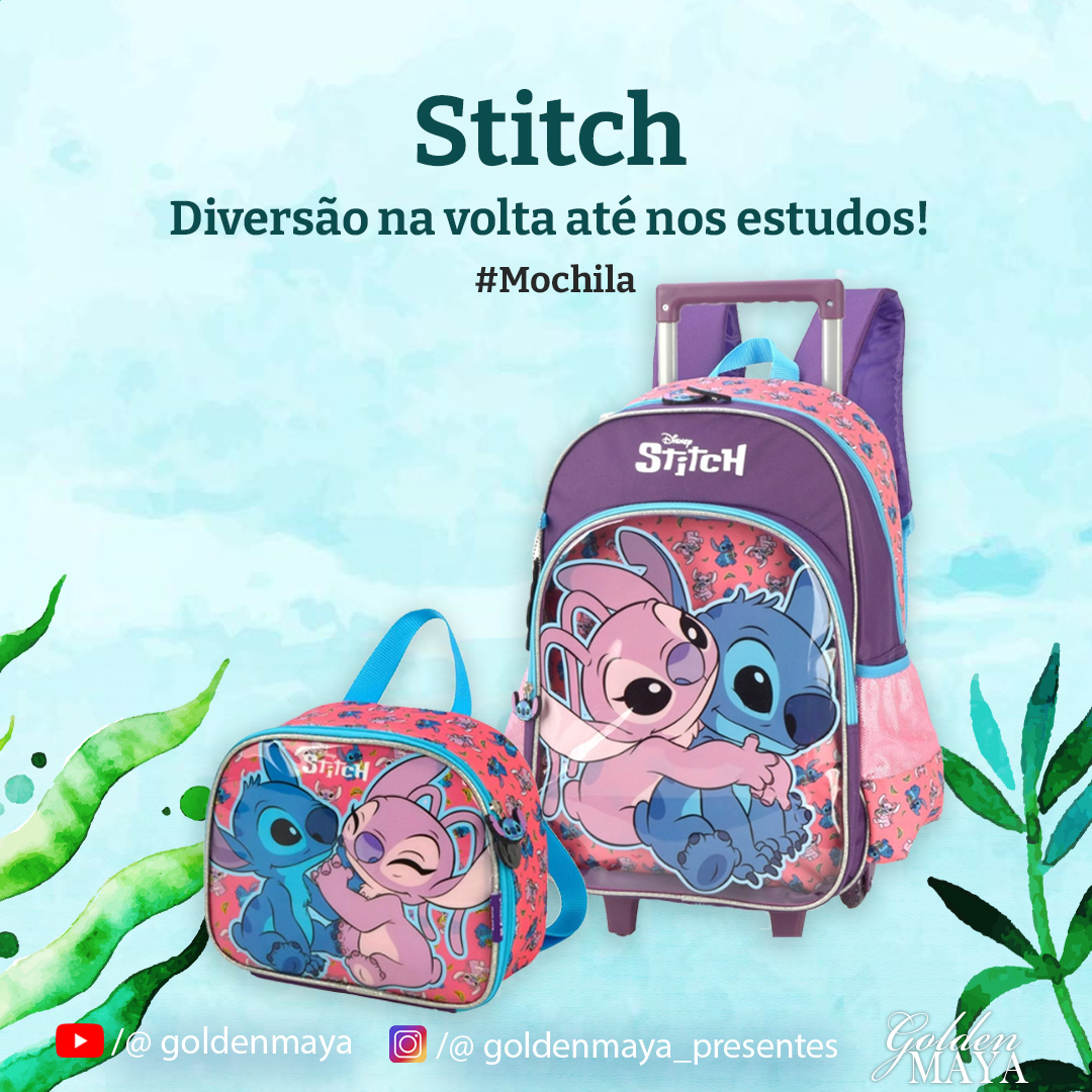 Mochila e Lancheira Stitch